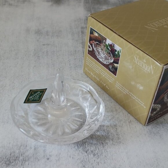 Shannon Crystal Glass Ring Jewelry Holder Display Stand - Picture 4 of 11